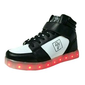 Electric Styles LED Women's High Top Light Up Glow Sneaker Shoes EDM Rave